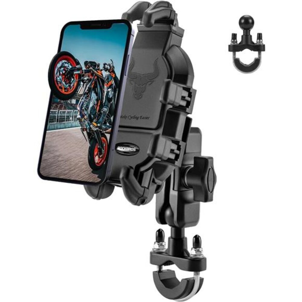Motorcycle Phone Mount with Vibration Dampener for 4.7''-7.1'' Phones